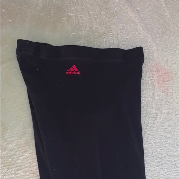 black adidas leggings red adidas label - Picture 3 of 3